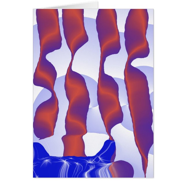 Cartão número branco e azul vermelho três (Frente)