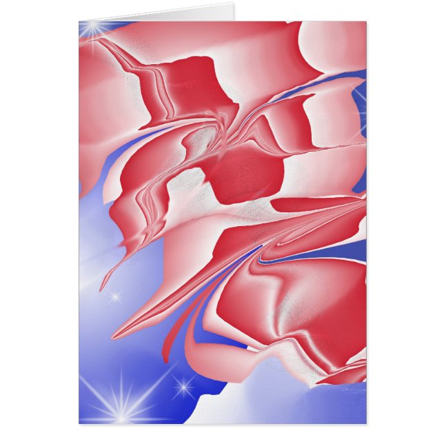 Cartão número dois branco e azul vermelho (Frente)