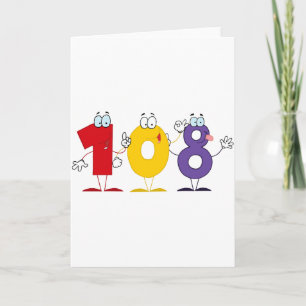 Cartão Número Feliz 108