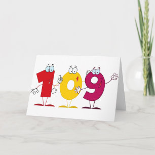 Cartão Número Feliz 109