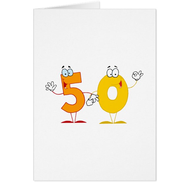 Cartão Número Feliz 50 (Frente)