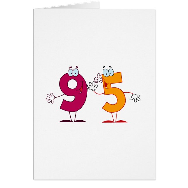 Cartão Número Feliz 95 (Frente)