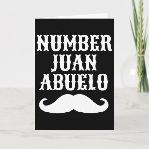 Cartão Número Juan Abuelo Espanhol Mexicano Melhores Pres