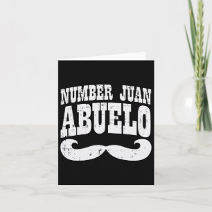 Cartão Número Um Dia de os pais Espanhol Juan Abuelo Mexi