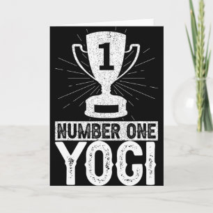 Cartão Número Um Yogi Meditação Yoga Namaste