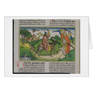 Cartão Números 22 burro de fala de 20-35 Balaam, 'do N