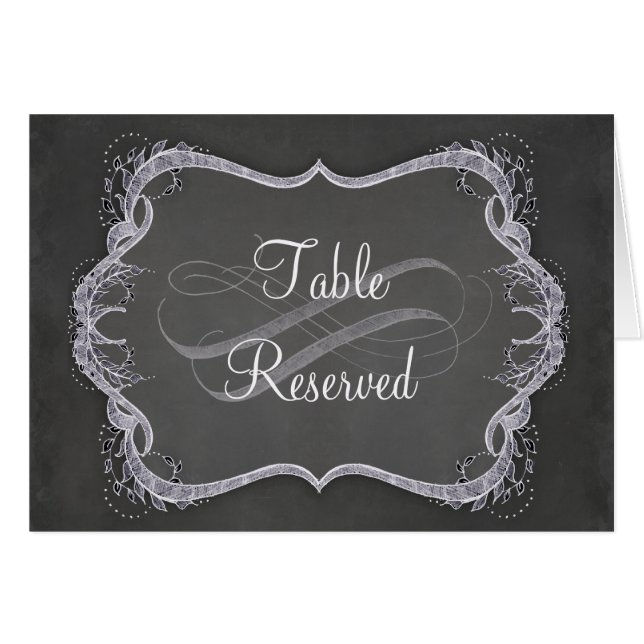 Cartão Números da mesa - redemoinho tipográfico da folha (Frente horizontal)