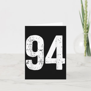 Cartão Números Grandes Ofertas Número Grande 94