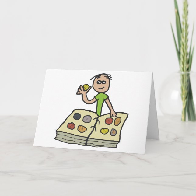 Cartão Numismatista de Coleta de Moedas (Frente)