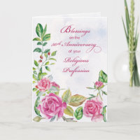 Nun 50º Aniversário da Profissão Religiosa Rosa