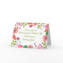 Nun Religião Jubileu 70 Aniversário Watercolor