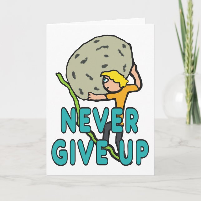 Cartão Nunca Desistir (Frente)