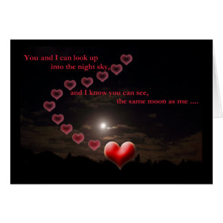 Cartão Nunca distante no coração