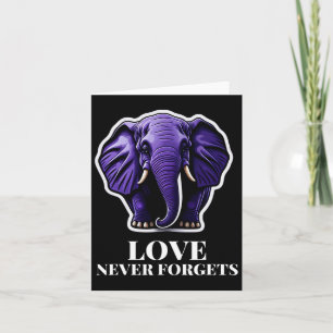 Cartão Nunca Esquece Elefante Para Mulher Alzheimerheimer