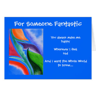 Cartão Nunca fluindo