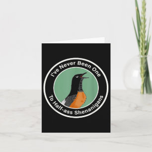 Cartão Nunca Fui Um A Meia-Shenanigans Bird