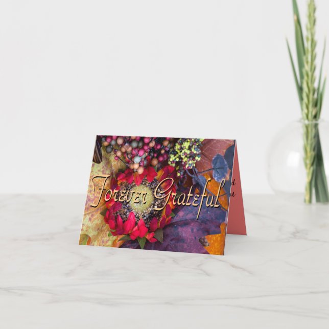 Cartão Nunca Grateful (Frente)