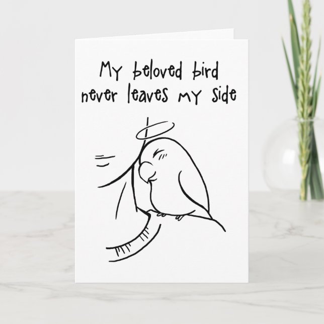 Cartão Nunca me sai do meu lado (Frente)