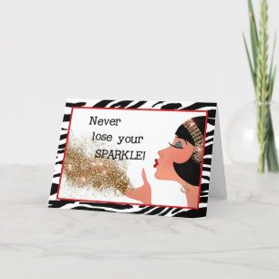 Cartão "Nunca Perder O SPARKLE!"