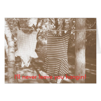 Cartão Nunca te deixarei enforcar!