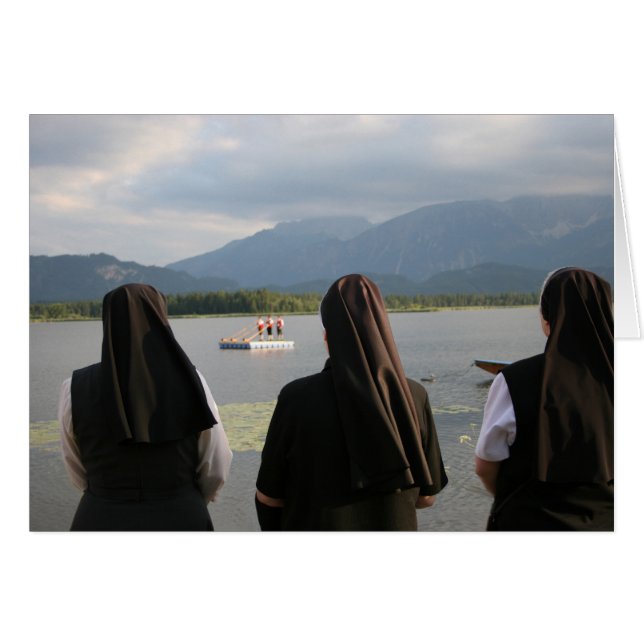 Cartão Nuns in Bavaria (Frente Horizontal)