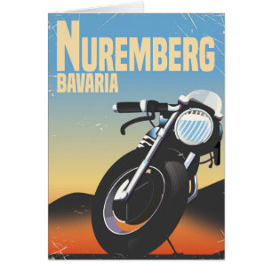Cartão Nuremberga, Baviera - viagens vintage