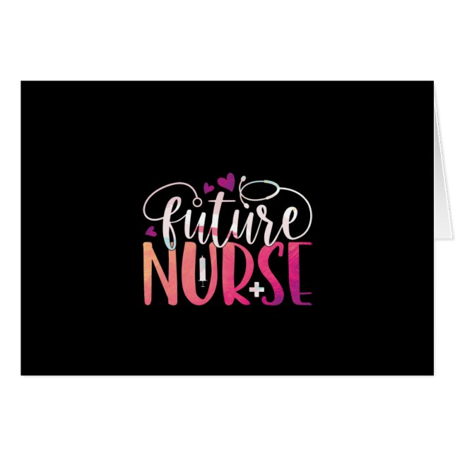 Cartão Nurse Gift Future Nurse (Frente Horizontal)