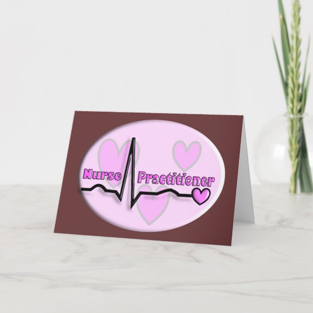 Cartão Nurse Practitioner Gifts- QRS Segment Design (Frente)