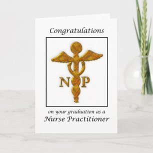 Cartão Nurse Practitioner Graduation Congratulations
