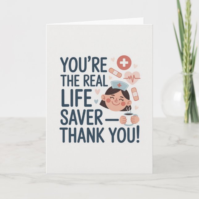 Cartão Nurse Thank You Card (Frente)