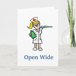 Cartão Nurse With Liquid Medicine Get Well Card
