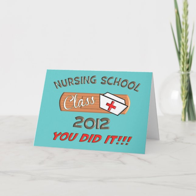 Cartão Nursing School 2012 Graduation Card (Frente)