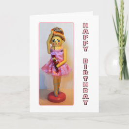 Cartão Nutcracker Ballerina Happy Birday