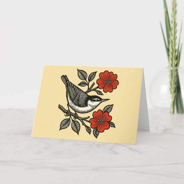 Cartão Nuthatch (Frente)