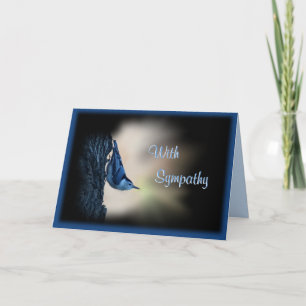 Cartão Nuthatch Bird Sympathy - personalizar qualquer oca