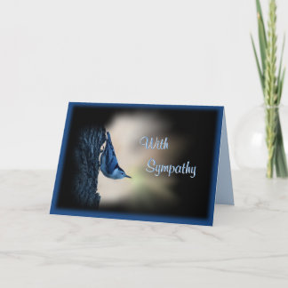 Cartão Nuthatch Bird Sympathy - personalizar qualquer oca