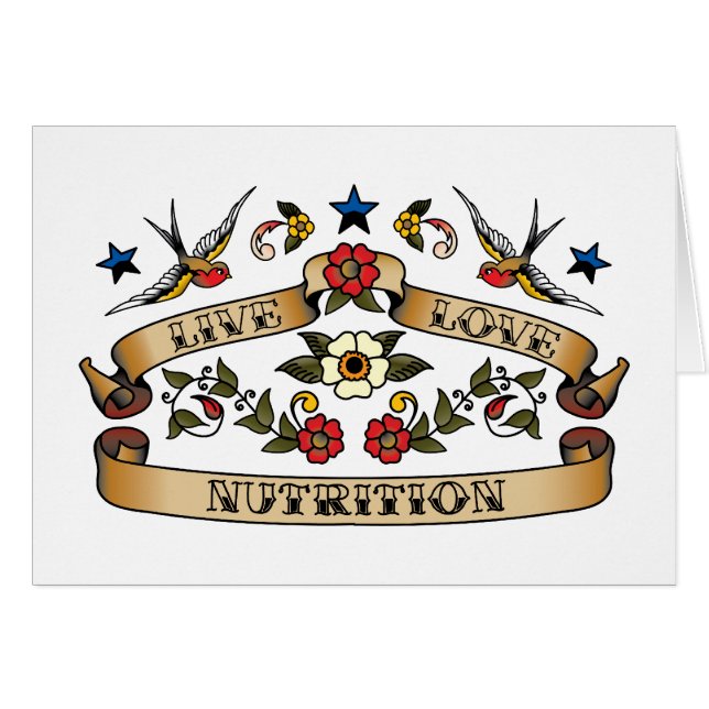 Cartão Nutrição viva do amor (Frente Horizontal)