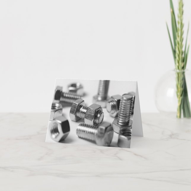 Cartão Nuts and Bolts Note Card (Frente)