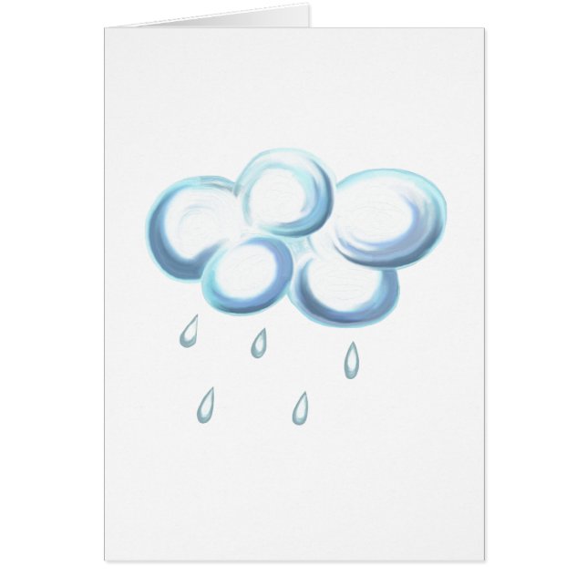 Cartão Nuvem de Chuva (Frente)