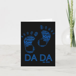 Cartão Nuvem de Palavras do Dia dos Pais Dada Est 2026 Be