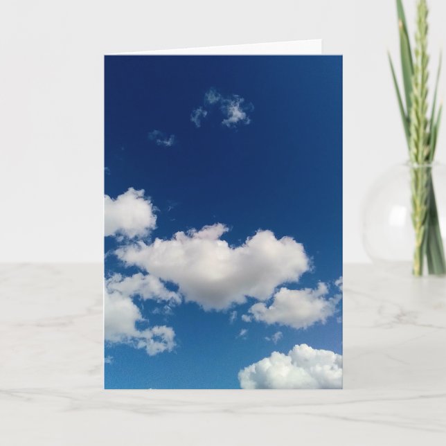 Cartão Nuvem mole longa (Frente)