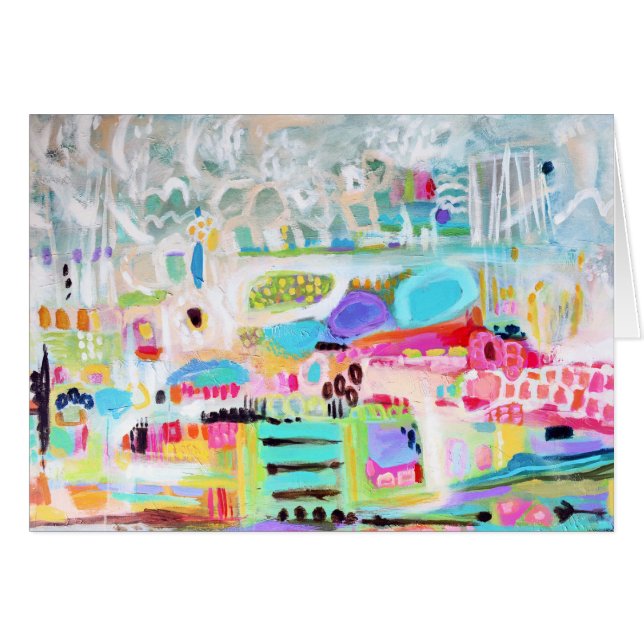 Cartão Nuvens abstrato (Frente Horizontal)