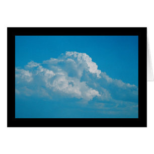 Cartão Nuvens Brancas Fluffy - Música de Sol. Placa 6:4