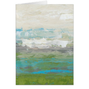 Cartão Nuvens Brancas Superando Uma Linda Paisagem