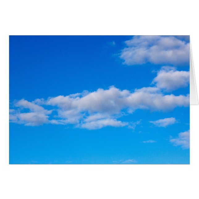 Cartão nuvens de cúmulo sobre a Antártida Ocidental (Frente Horizontal)