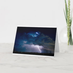 Cartão Nuvens de luz. Contagem de Aves de Relâmpago em Gr