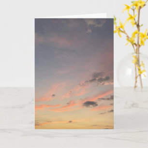 Cartão Nuvens de Pôr do Sol em Pastel Suave