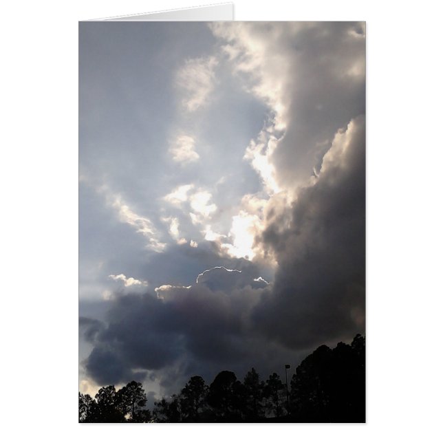 Cartão nuvens de tempestade entrando (Frente)