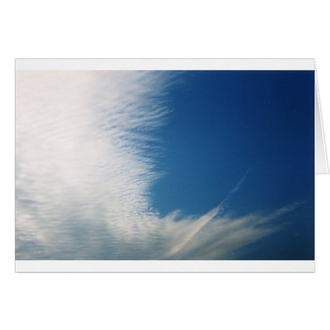 Cartão Nuvens de Wispy (Frente Horizontal)