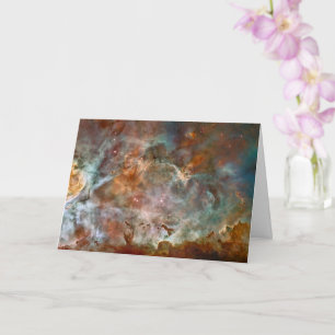 Cartão Nuvens Escuras da Nebulosa de Carina Hubble Espaço